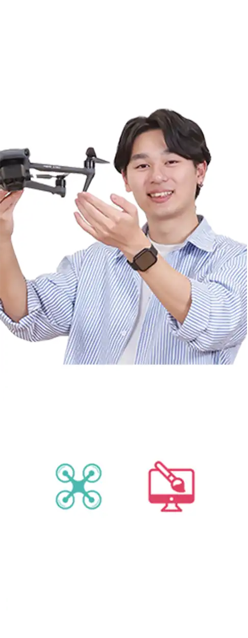 ドローンも飛ばせる映像クリエイター