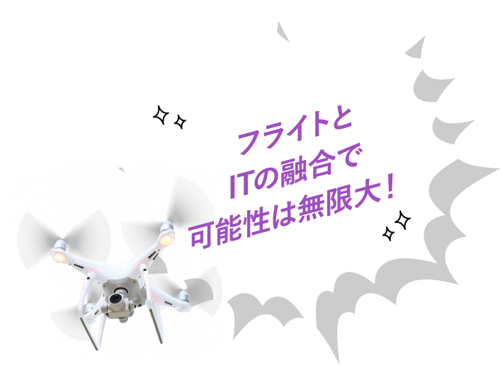 フライトとITの融合で可能性は無限大!