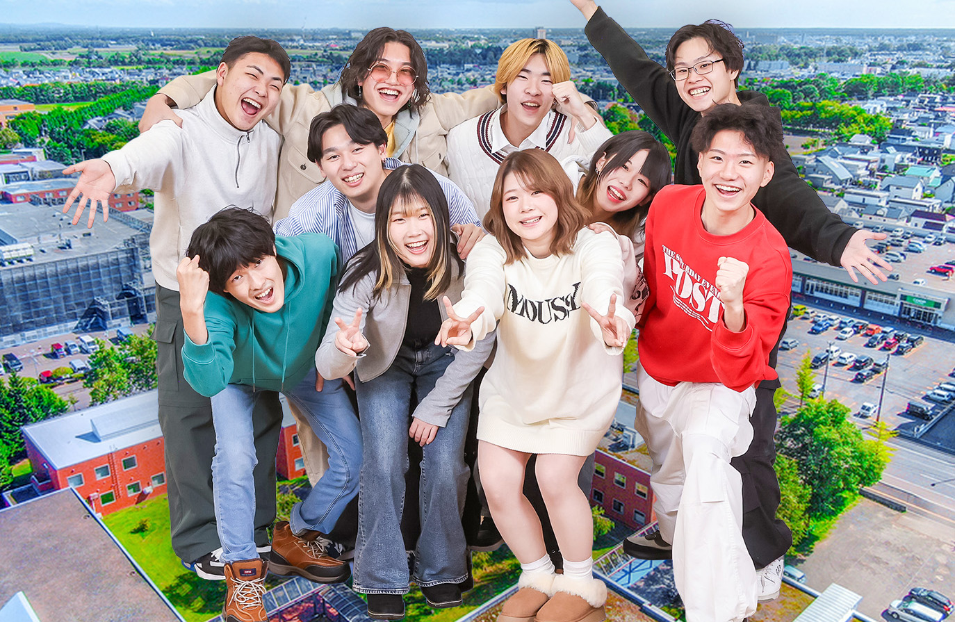 北海道ハイテクノロジー専門学校 ITメディア学科の学生たち